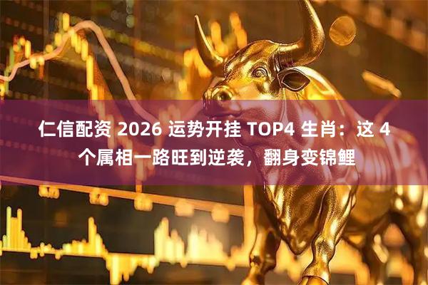 仁信配资 2026 运势开挂 TOP4 生肖：这 4 个属相一路旺到逆袭，翻身变锦鲤